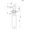 Дозатор кухонный GRANULA 22PD Шварц 22PD SHBAPC (CHEPHYII METALLIK)