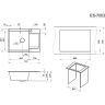 Кухонная мойка GRANULA ESTETICA ES-7003 арктик (белый) 7003 APKTIK