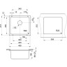 Кухонная мойка GRANULA GR-3601 арктик (белый) 3601 APKTIK