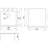 Кухонная мойка GRANULA GR-5102 арктик (белый) 5102 APKTIK