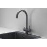 Смеситель для кухни GRANULA 7104 графит матовый 7104 GPAFIT MATOBYII